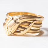 Vintage Schlangenring aus 18 Karat Gelbgold, 60er/70er Jahre