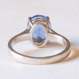 Vintage-Solitärring aus 18 Karat Weißgold mit Iolith (ca. 1.70 ct), 80er Jahre