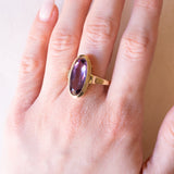 Vintage Ring aus 14K Gelbgold mit Amethyst (ca. 7 ct), 60er/70er Jahre