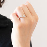 Vintage-Solitär aus 18 Karat Weißgold mit Diamant im Brillantschliff (ca. 0.75 ct)