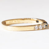 Vintage Ring aus 18 Karat Gelbgold mit Saphiren (ca. 0.10 ctw) und Diamanten (ca. 0.27 ctw), 70er/80er Jahre