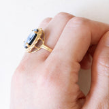 Vintage-Ring aus 18-karätigem Gelbgold mit Achat-Kamee, 50er/60er Jahre