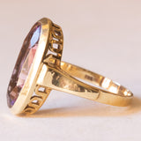 Vintage Ring aus 14K Gelbgold mit Amethyst (ca. 7 ct), 60er/70er Jahre
