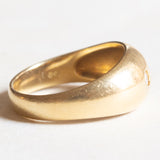 Vintage-Zigeunerring aus 18-karätigem Gelbgold mit Diamanten im Brillantschliff (ca. 0.20 ctw), 50er Jahre