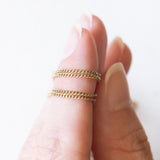 Vintage-Halskette aus 14-karätigem Gelbgold mit Opal (ca. 0.10 ct) und Diamanten (ca. 0.03 ctw), 70er Jahre