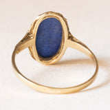 Vintage-Ring aus 9-karätigem Gelbgold mit Lapislazuli, 50er/60er Jahre