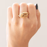 Vintage Schlangenring aus 18 Karat Gelbgold, 60er/70er Jahre