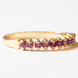 Vintage-Ring aus 18 Karat Gelbgold mit Rubinen, 60er Jahre