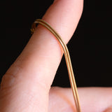 Vintage Schlangenkette aus 9-karätigem Gelbgold, 60er/70er Jahre