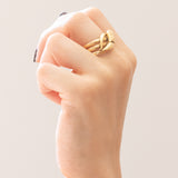 Vintage Schlangenring aus 18 Karat Gelbgold, 60er/70er Jahre