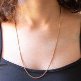 Collana vintage con maglia a “S” in oro giallo 9K
