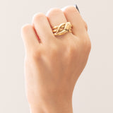 Vintage Schlangenring aus 18 Karat Gelbgold, 60er/70er Jahre