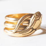 Vintage Schlangenring aus 18 Karat Gelbgold, 60er/70er Jahre