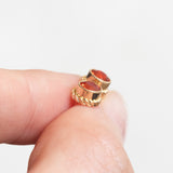 Vintage-Ohrringe aus 9-karätigem Gelbgold mit Feueropalen, 90er Jahre