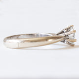 Vintage-Solitär aus 18 Karat Weißgold mit Diamant im Brillantschliff (ca. 0.75 ct)