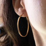 Vintage Creolen aus 18 Karat Gelbgold, 70er Jahre