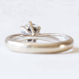 Vintage-Solitär aus 18 Karat Weißgold mit Diamant im Brillantschliff (ca. 0.75 ct)