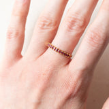 Vintage-Ring aus 18 Karat Gelbgold mit Rubinen, 60er Jahre