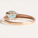 Vintage-Solitärring aus 9-karätigem Gelbgold mit Smaragd (ca. 0.75 ct), 50er Jahre