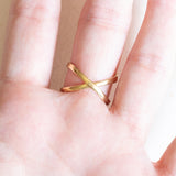 Vintage-Ring aus 18-karätigem Gelbgold mit Diamanten im Brillantschliff (ca. 0.06 ctw), 70er/80er Jahre