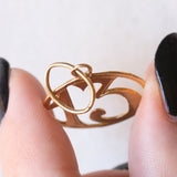 Vintage Glücksbringer Nummer 13 aus 18 Karat Gelbgold, 50er Jahre