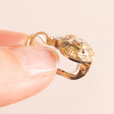 Antike Diamantohrringe aus 18 Karat Gelb- und Weißgold (Mitte ca. 0.40 ctw), 30er/40er Jahre