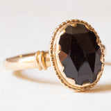 Vintage Granatring aus 18 Karat Gelbgold, 40er Jahre