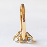 Vintage Ring aus 18 Karat Gelbgold mit Aquamarin (ca. 4 ct), 50er Jahre