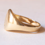 Vintage-Siegelring aus 18-karätigem Gelbgold mit Gravur
