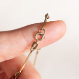 Vintage 8K Gelbgold Granat Armband, 60er/70er Jahre