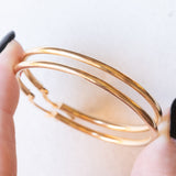 Vintage Creolen aus 18 Karat Gelbgold, 70er Jahre