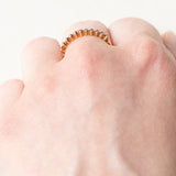 Vintage-Ring aus 18 Karat Gelbgold mit Rubinen, 60er Jahre