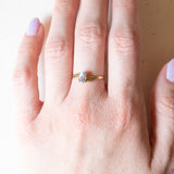 Vintage Ring aus 18 Karat Gelbgold mit blauem Topas (ca. 0.90 ct), 60er Jahre