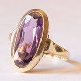 Vintage Ring aus 14K Gelbgold mit Amethyst (ca. 7 ct), 60er/70er Jahre