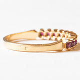 Vintage-Ring aus 18 Karat Gelbgold mit Rubinen, 60er Jahre