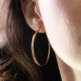 Vintage Creolen aus 18 Karat Gelbgold, 70er Jahre