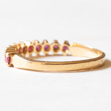 Vintage-Ring aus 18 Karat Gelbgold mit Rubinen, 60er Jahre