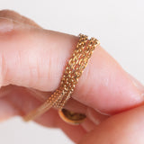 Vintage-Lichtpunkt-Halskette aus 18-karätigem Gelbgold mit Diamant im Huit-Huit-Schliff (ca. 0.01 ct), 70er Jahre