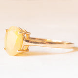 Кольцо-солитер из желтого золота 10 карат с желтым опалом (около 1.20 карата), 2014 г.