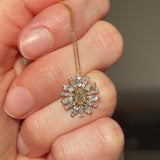 Collana vintage in oro giallo 18K con diamanti (1.15ctw), anni ‘90