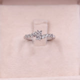 Anello contrarier vintage in platino con diamanti (0,50ctw)