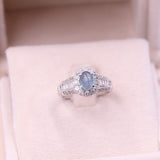 Anello in platino con alessandrite (1.56ct) e diamanti (0.71ctw), anni ‘80/‘90