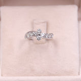 Anello vintage in platino 900 con diamanti (1ctw)