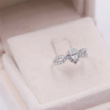 ANELLO A GOCCIA IN PLATINO 900 E DIAMANTI (0.73CTW)