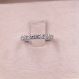 Anello vintage semi-eternity in platino 900 con 1ct di diamanti