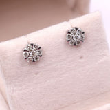 Orecchini vintage in oro bianco 14k con diamanti (1ctw)