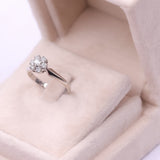 Anello vintage in oro bianco 14k con diamanti (0,45ctw)