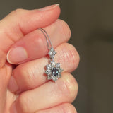 Smeraldo di giorno, Rubino di notte - Collana vintage in platino con alessandrite e diamanti