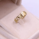 Anello vintage in filigrana di  oro giallo 18k
