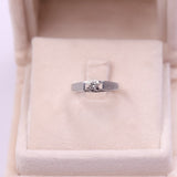 Anello vintage in oro giallo 14k con diamante (0,06ct)